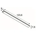 SLV Luminaria para locales húmedos WATERPROOF V 1200 ON-OFF resistente a los impactos, conmutable IP66, gris 