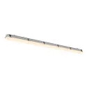 SLV Luminaria para locales húmedos WATERPROOF V 1500 ON-OFF resistente a los impactos, conmutable IP66, gris 