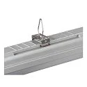SLV Luminaria para locales húmedos WATERPROOF V 1500 DALI controlable por DALI, resistente a los impactos IP66, gris regulable