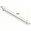 SLV linear luminaire INDUSTRY BATTEN V 1500 CCT Switch, multipower IP20