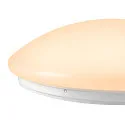 SLV Luminaria de pared y techo SURFACE V 390 CCT Switch, conmutable, multipower, abombado, con cable a través de IP44, blanco 
