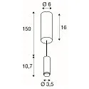 SLV pendant luminaire LALU® MIX&MATCH surface-mounted version IP20, white dimmable