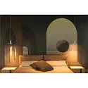 SLV lamp shade LALU® PLATE 15 MIX&MATCH, gold, white