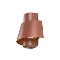 SLV Luminaria de pared para exteriores PHOTONI semicircular, cónico E27 IP65, negro mate regulable