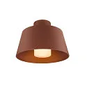 SLV Luminaria de techo para exteriores PHOTONI con espaciador, cónico E27 IP65, color oxidado regulable