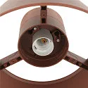 SLV Luminaria de techo para exteriores PHOTONI con espaciador, cónico E27 IP65, color oxidado regulable