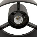 SLV Luminaria de techo para exteriores PHOTONI con espaciador, cónico E27 IP65, negro mate regulable