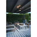 SLV Luminaria de techo para exteriores PHOTONI con espaciador, cónico E27 IP65, negro mate regulable