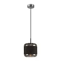 Luminaria colgante PANTILO ROPE 20 E27 IP20, plata regulable