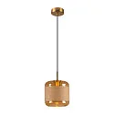 pendant luminaire PANTILO ROPE 20 E27 IP20, gold dimmable