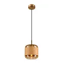 SLV Luminaria colgante PANTILO ROPE 20 E27 IP20, dorado regulable