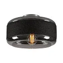 Luminaria de pared y techo PANTILO ROPE 27 cilíndrico E27 IP20, plata regulable