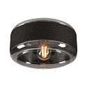 SLV Luminaria de pared y techo PANTILO ROPE 27 cilíndrico E27 IP20, plata regulable