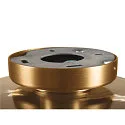 SLV Luminaria de pared y techo PANTILO ROPE 27 cilíndrico E27 IP20, dorado regulable