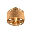SLV Luminaria de pared y techo PANTILO ROPE 19 cilíndrico E27 IP20, dorado regulable