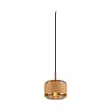 SLV Luminaria colgante PANTILO ROPE 19 E27 IP20, dorado regulable