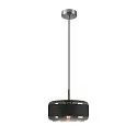 Luminaria colgante PANTILO ROPE 27 E27 IP20, plata regulable