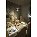 SLV pendant luminaire PANTILO ROPE 27 E27 IP20, silver dimmable