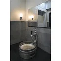 SLV wall luminaire VARYT round E14 IP44, chrome