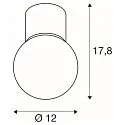 SLV ceiling luminaire VARYT round E14 IP44, chrome