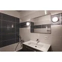 SLV wall and ceiling luminaire CYFT IP44, black dimmable
