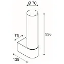 SLV Luminaria de pared LYGANT SINGLE IP44, latón