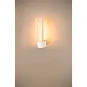 SLV Luminaria de pared LYGANT SINGLE IP44, blanco