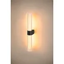 SLV Luminaria de pared LYGANT DOUBLE IP44, negro