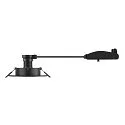 SLV Luminaria empotrable para techos NEW TRIA® 75 XL redondo GU10 IP20, negro