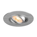 Luminaria empotrable para techos NEW TRIA® 75 XL redondo GU10 IP20, aluminio