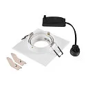 SLV Luminaria empotrable para techos NEW TRIA® 75 XL cuadrado GU10 IP20, blanco