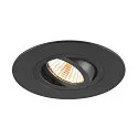 SLV recessed ceiling ring NEW TRIA® 75 XL round, black