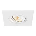 SLV Aro empotrado en el techo NEW TRIA® 75 XL cuadrado, blanco