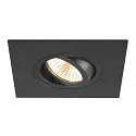 SLV Aro empotrado en el techo NEW TRIA® 75 XL cuadrado, negro
