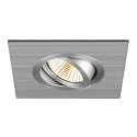 SLV Aro empotrado en el techo NEW TRIA® 75 XL cuadrado, aluminio