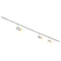 SLV Foco monofásico NOBLO® SPOT redondo, juego de 3 IP20, blanco regulable