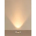 SLV floor recessed luminaire DASAR® S square, swivelling, passable, switchable IP67, stainless steel 