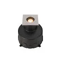 SLV floor recessed luminaire DASAR® S square, swivelling, passable, switchable IP67, stainless steel 