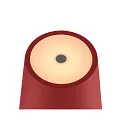 SLV battery table lamp VINOLINA TWO 3-CCT 3-fold, CCT Switch, with touch dimmer, conical, with charging station IP65, red dimmable