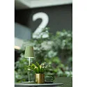 SLV battery table lamp VINOLINA TWO 3-CCT 3-fold, CCT Switch, with touch dimmer, conical, with charging station IP65