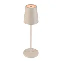 SLV battery table lamp VINOLINA TWO 3-CCT 3-fold, CCT Switch, with touch dimmer, conical, with charging station IP65