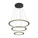 pendant luminaire ONE FLAT TRIPLE IP20, black dimmable