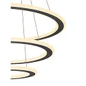 SLV pendant luminaire ONE FLAT TRIPLE IP20, black dimmable