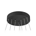 SLV pendant luminaire ONE FLAT TRIPLE IP20, black dimmable