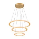 SLV pendant luminaire ONE FLAT TRIPLE IP20, brass, black dimmable