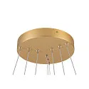 SLV pendant luminaire ONE FLAT TRIPLE IP20, brass, black dimmable
