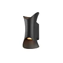 Luminaria de pared para exteriores MODELA UP/DOWN Arriba-Abajo, resistente a los impactos IP65, negro mate regulable