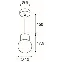 SLV pendant luminaire VARYT E14 IP20, white