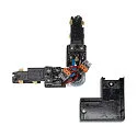 SLV 3-phase L-connector S-TRACK PHASE & DALI surface-mounted version, DALI controllable, with feed-in option, codable, black