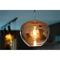 SLV Luminaria colgante PANTILO CONVEX 29 E27 IP20, cromo